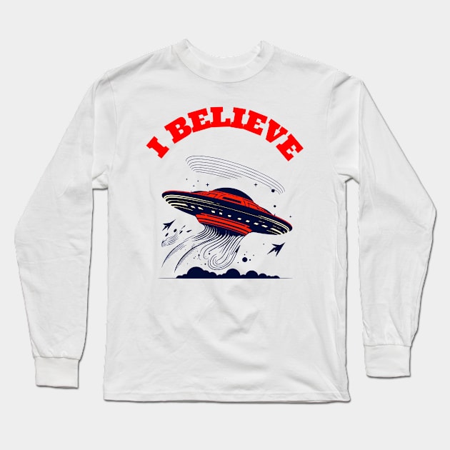 I BELIEVE Long Sleeve T-Shirt by DMcK Designs